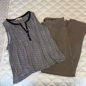 Sleeveless top and jeans set!